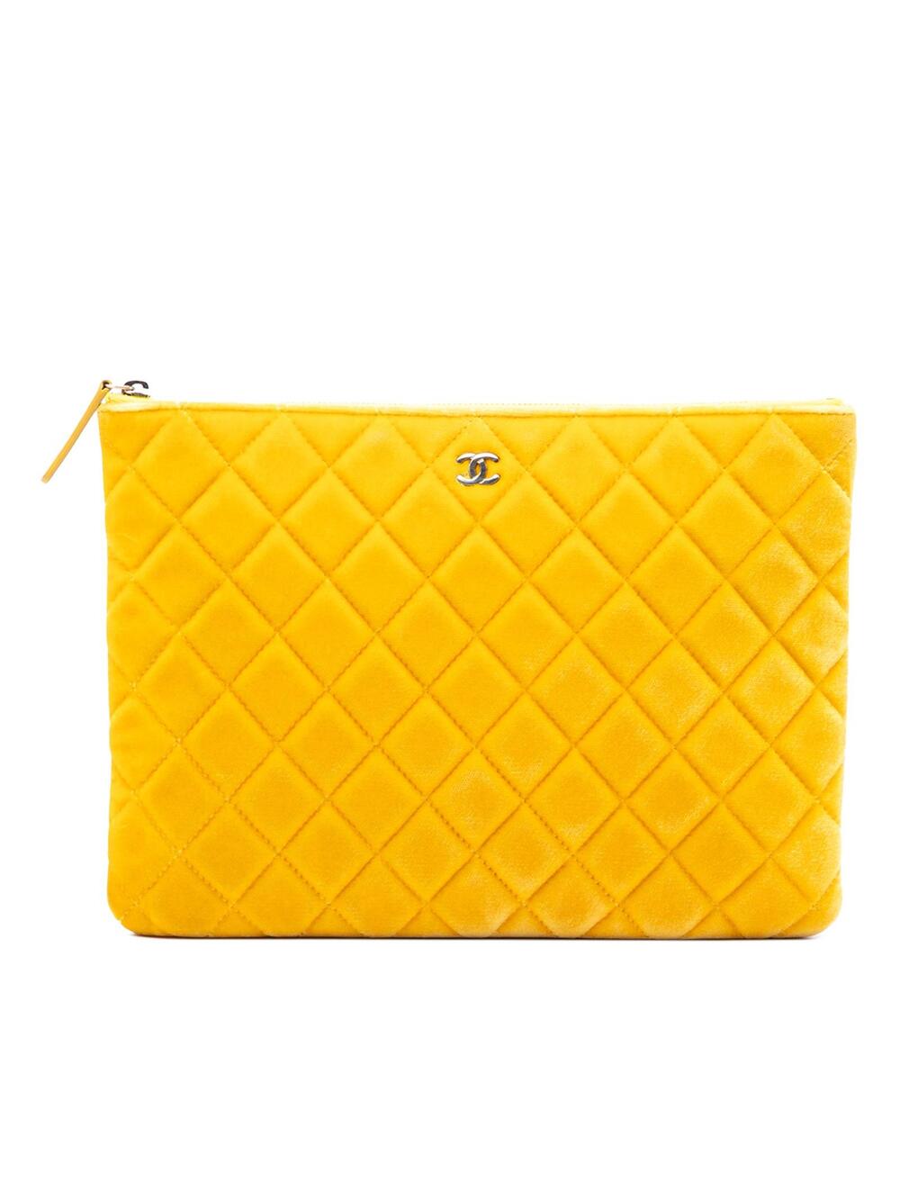 Chanel Medium Cc Quilted Velvet O Case #376247C89B